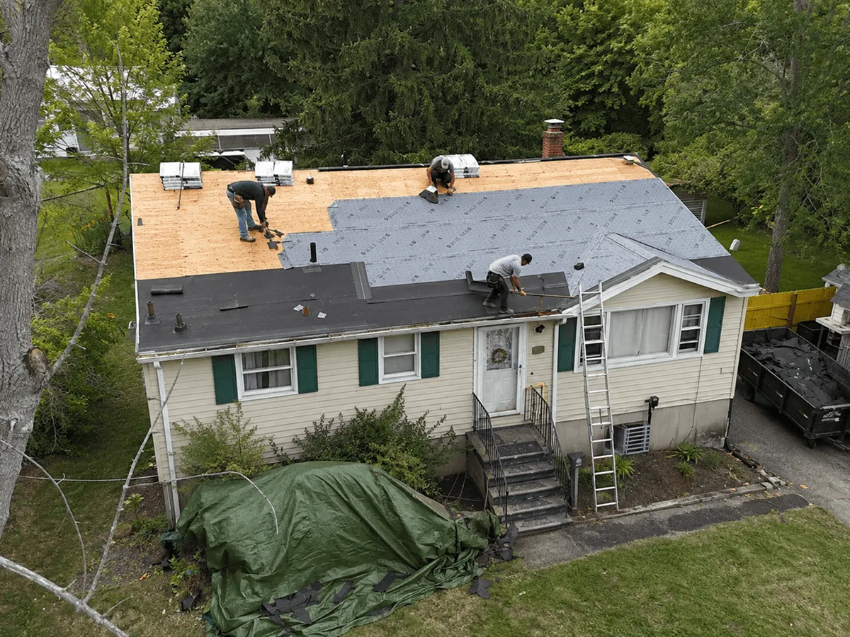 roof replacement cost in Danvers, MA, itemized estimate breakdown of labor, materials, and permits